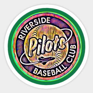 Riverside Pilots Baseball Sticker